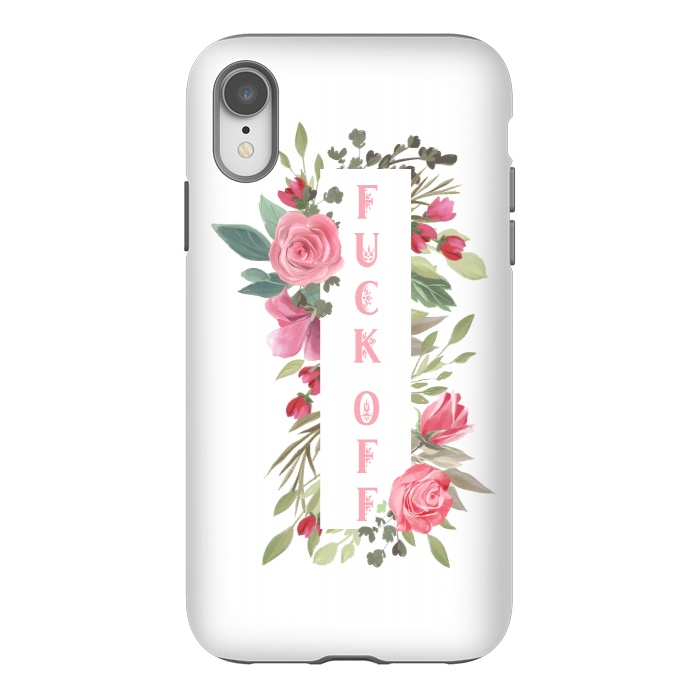 iPhone Xr StrongFit Fuck off - floral by  Utart