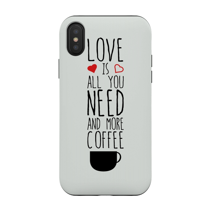 iPhone Xs / X StrongFit need more coffee by TMSarts