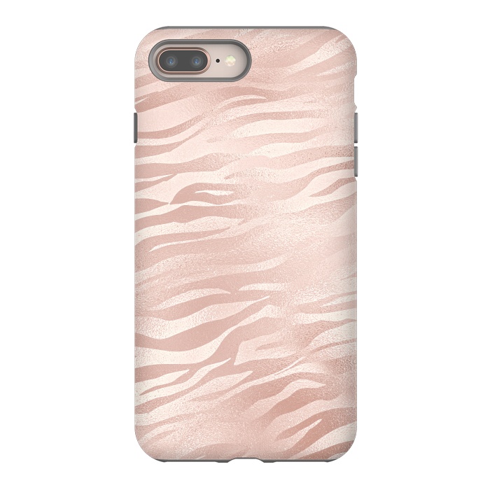 iPhone 7 plus StrongFit Rose Gold Tiger by  Utart
