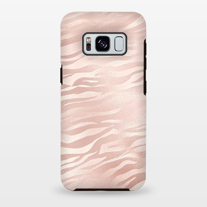 Galaxy S8 plus StrongFit Rose Gold Tiger by  Utart