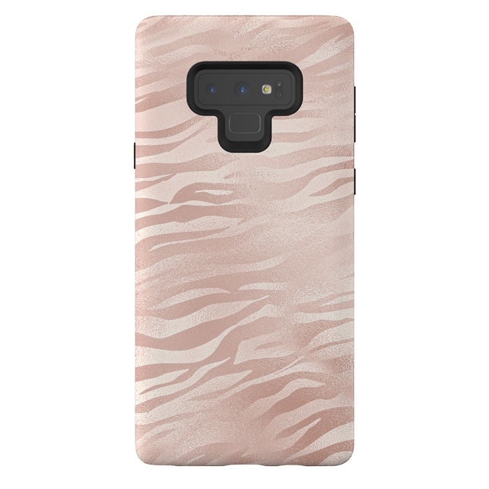 Galaxy Note 9 StrongFit Rose Gold Tiger by  Utart