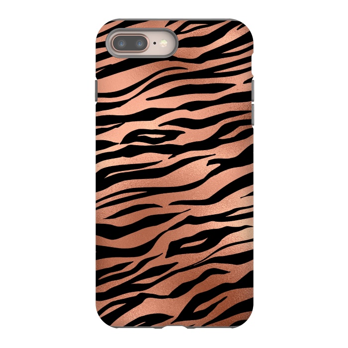 iPhone 7 plus StrongFit Copper and Black Tiger by  Utart
