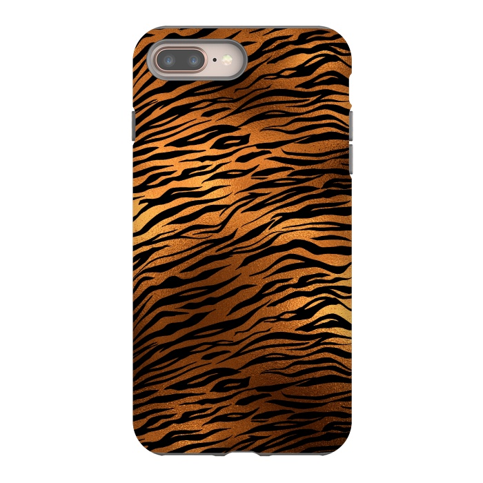 iPhone 7 plus StrongFit Copper Gold Tiger by  Utart