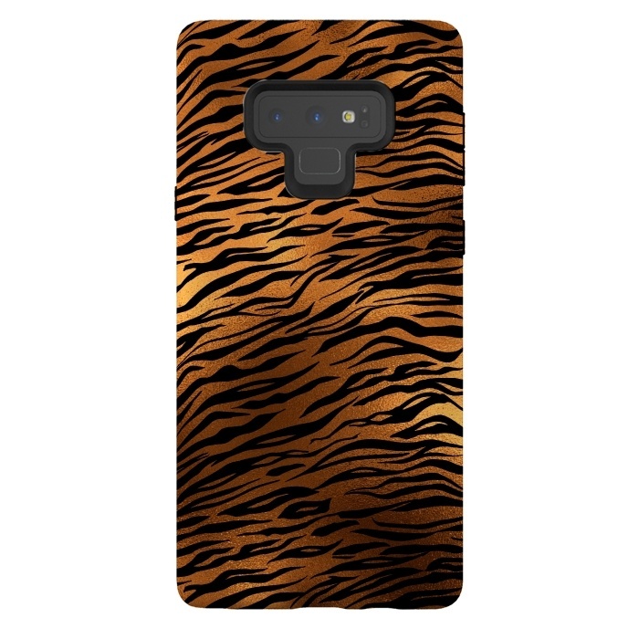 Galaxy Note 9 StrongFit Copper Gold Tiger by  Utart