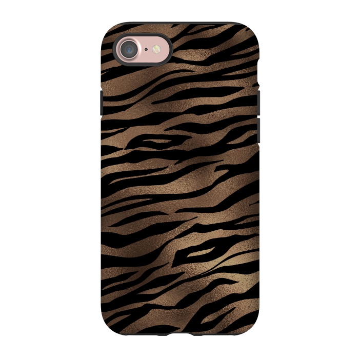 iPhone 7 StrongFit Dark Copper Tiger by  Utart
