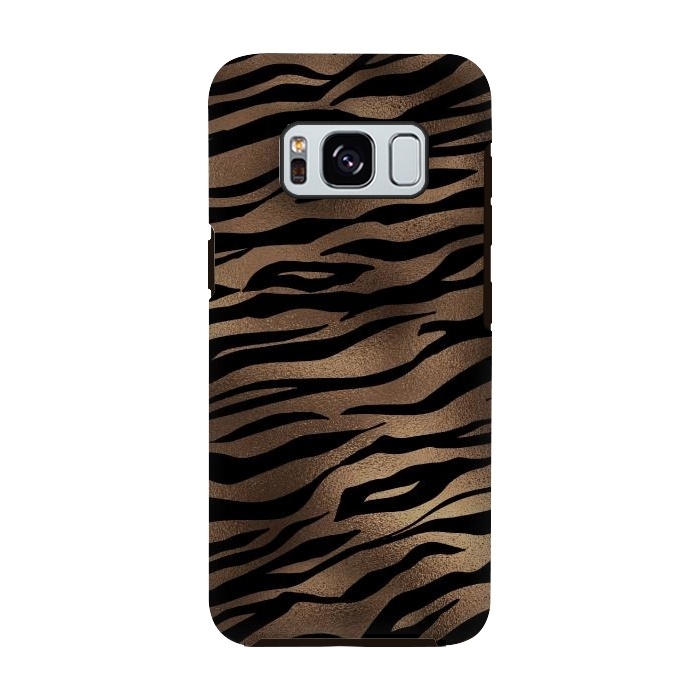 Galaxy S8 StrongFit Dark Copper Tiger by  Utart