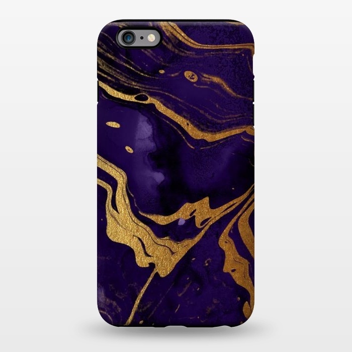 iPhone 6/6s plus StrongFit Purple and Gold Marble Ink by  Utart