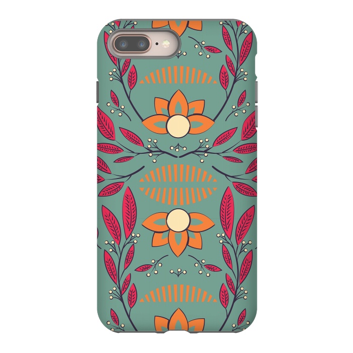 iPhone 7 plus StrongFit Flora Green 002 by Jelena Obradovic