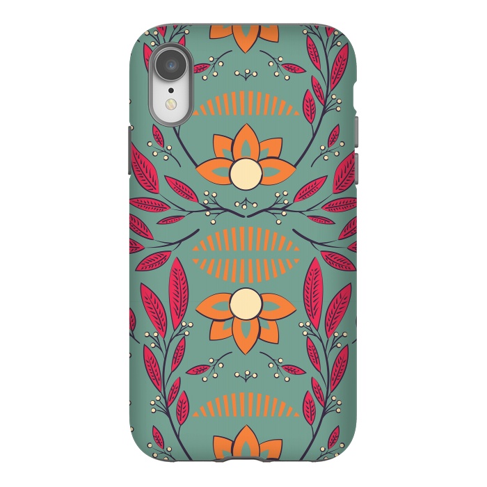 iPhone Xr StrongFit Flora Green 002 by Jelena Obradovic