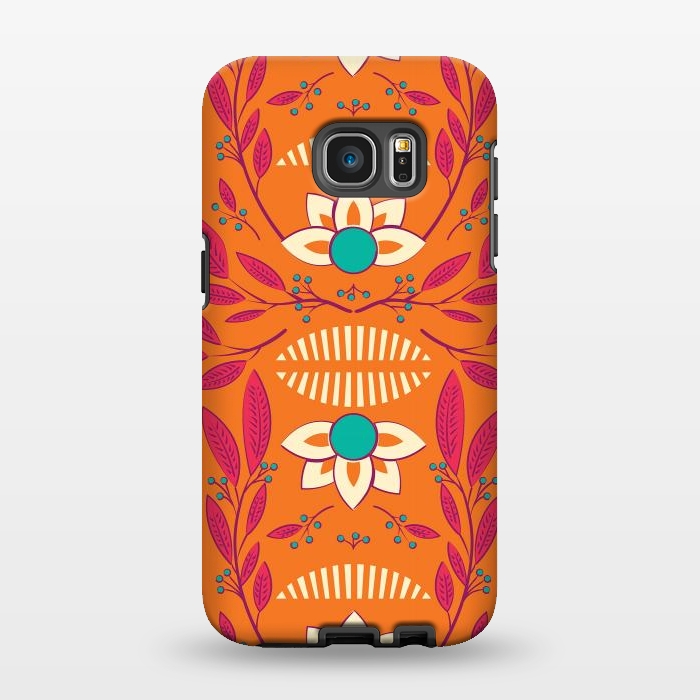 Galaxy S7 EDGE StrongFit Flora Vibrant 003 by Jelena Obradovic