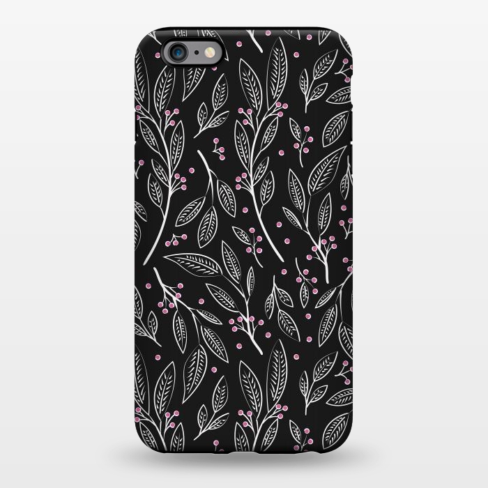 iPhone 6/6s plus StrongFit Flora Black 005 by Jelena Obradovic
