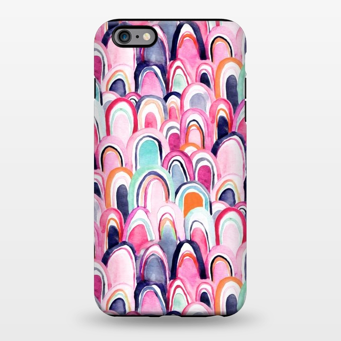 iPhone 6/6s plus StrongFit Watercolor Mermaid Scales  by Tigatiga