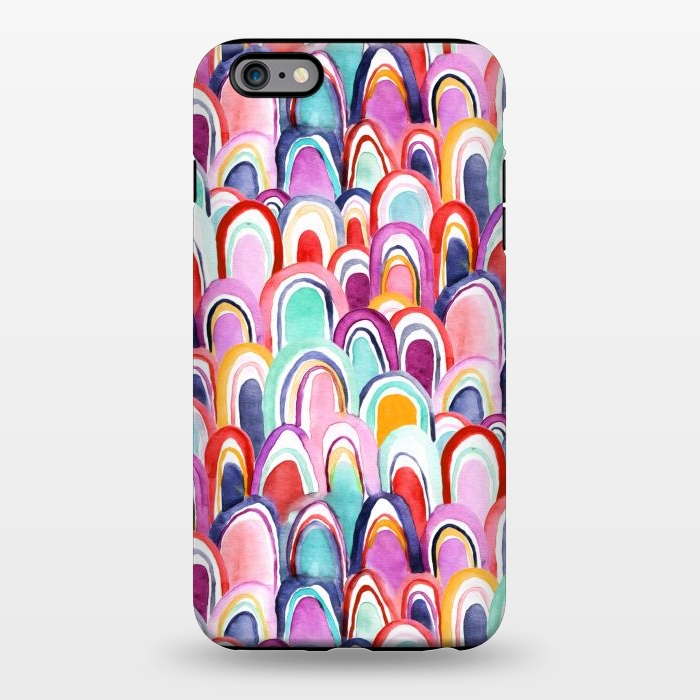 iPhone 6/6s plus StrongFit Colorful Watercolor Mermaid Scales  by Tigatiga