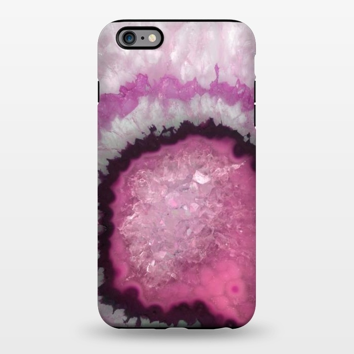 iPhone 6/6s plus StrongFit Pink and White Crystal Agate by  Utart