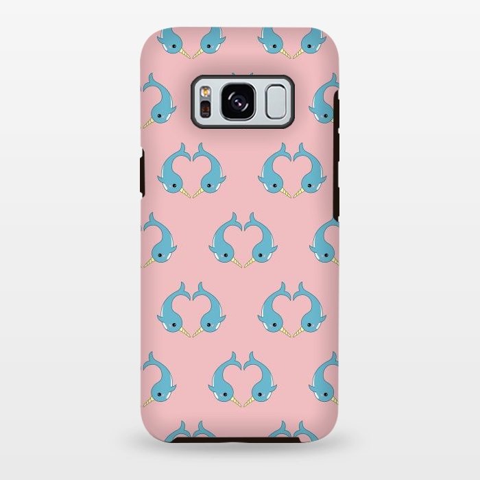 Galaxy S8 plus StrongFit narwhal pattern by Laura Nagel