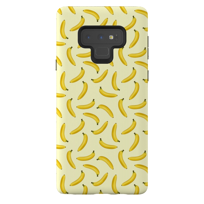 Galaxy Note 9 StrongFit Bananas Exotic Fruits Seamless Pattern  by BluedarkArt