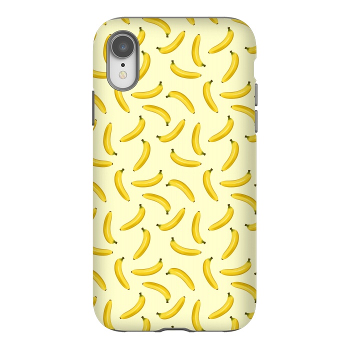 iPhone Xr StrongFit Bananas Exotic Fruits Seamless Pattern  by BluedarkArt