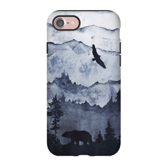 iPhone 7 StrongFit The mountains are calling- bear and eagle by  Utart