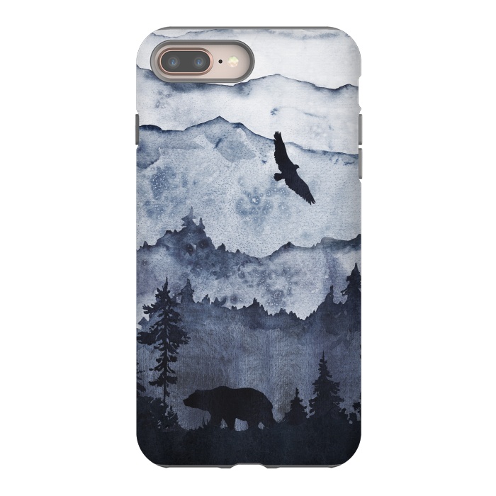 iPhone 7 plus StrongFit The mountains are calling- bear and eagle by  Utart