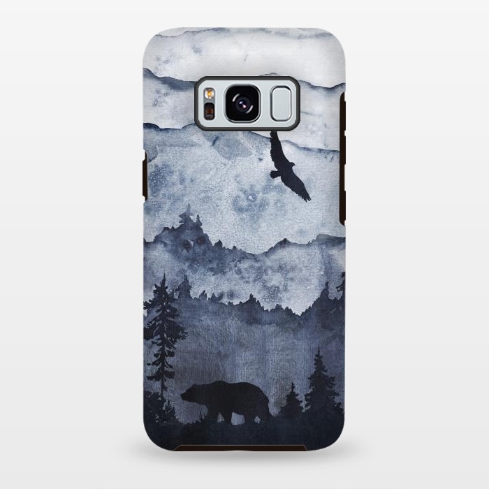 Galaxy S8 plus StrongFit The mountains are calling- bear and eagle by  Utart