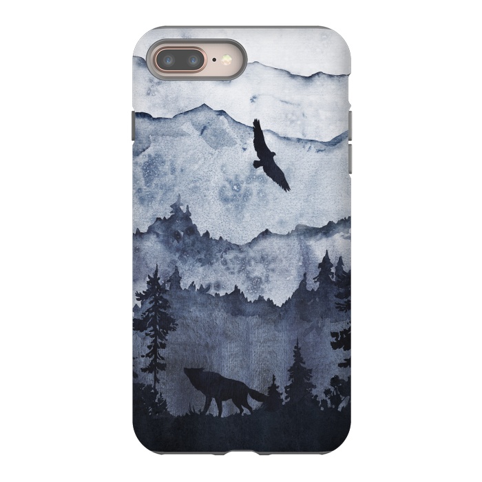 iPhone 7 plus StrongFit the mountains are calling- wolf and eagle by  Utart