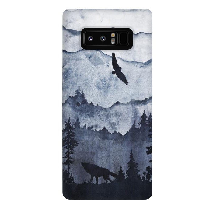 Galaxy Note 8 StrongFit the mountains are calling- wolf and eagle by  Utart