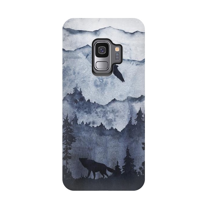 Galaxy S9 StrongFit the mountains are calling- wolf and eagle by  Utart
