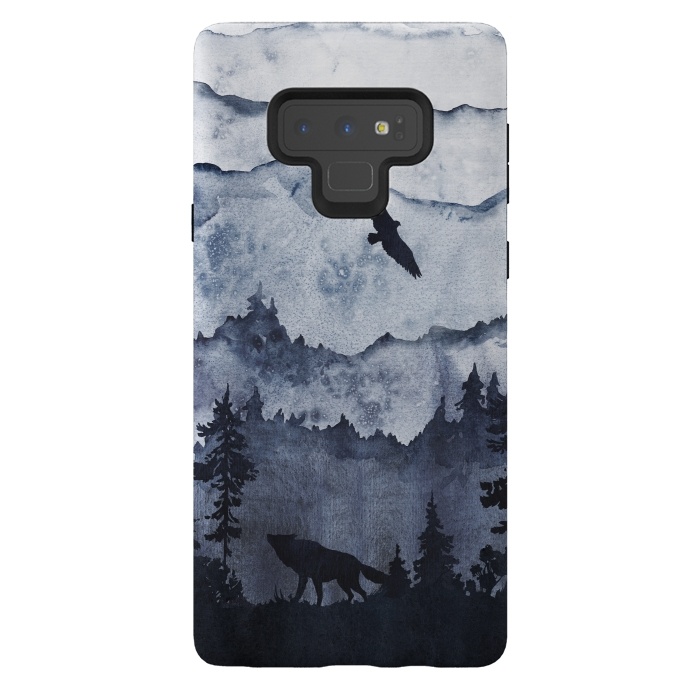 Galaxy Note 9 StrongFit the mountains are calling- wolf and eagle by  Utart