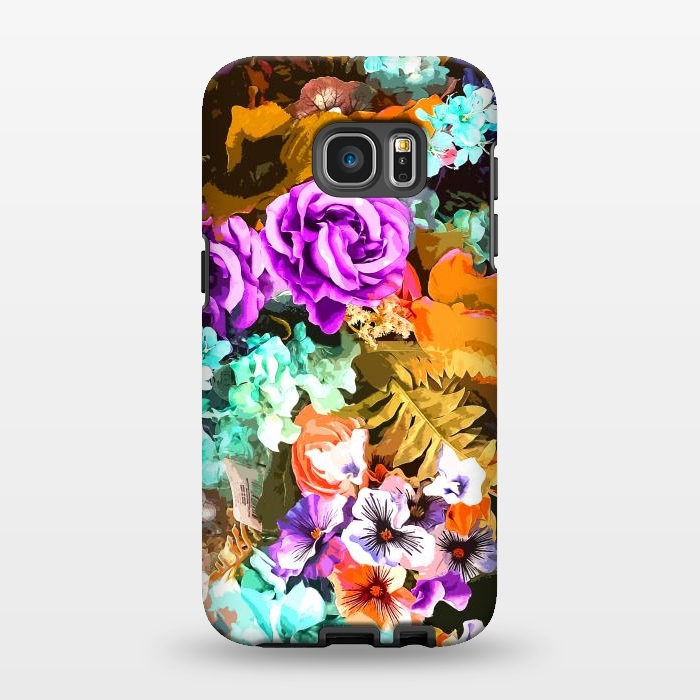 Galaxy S7 EDGE StrongFit Beautiful detail / Watercolor flowers by Bledi