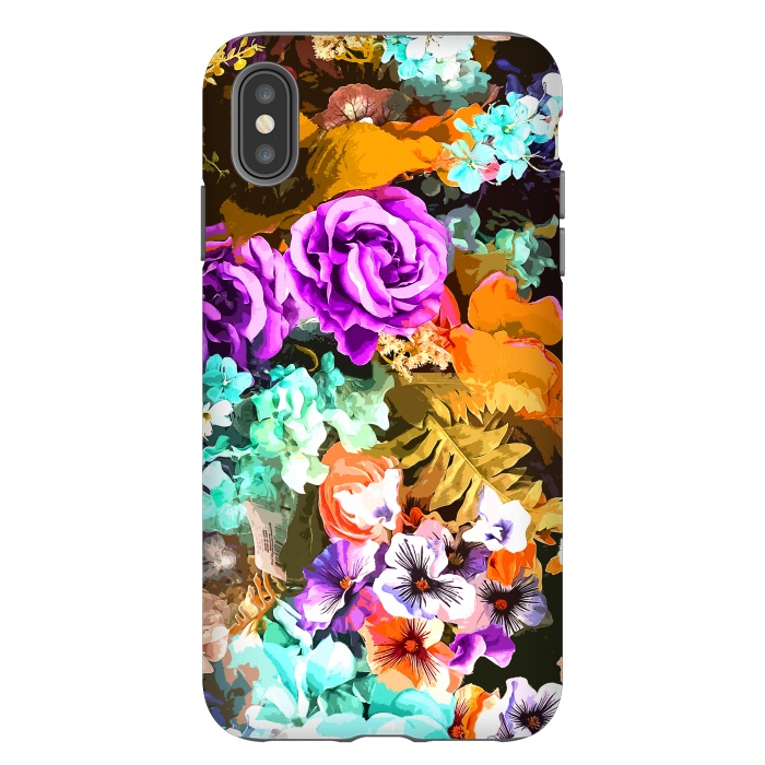 iPhone Xs Max StrongFit Beautiful detail / Watercolor flowers by Bledi
