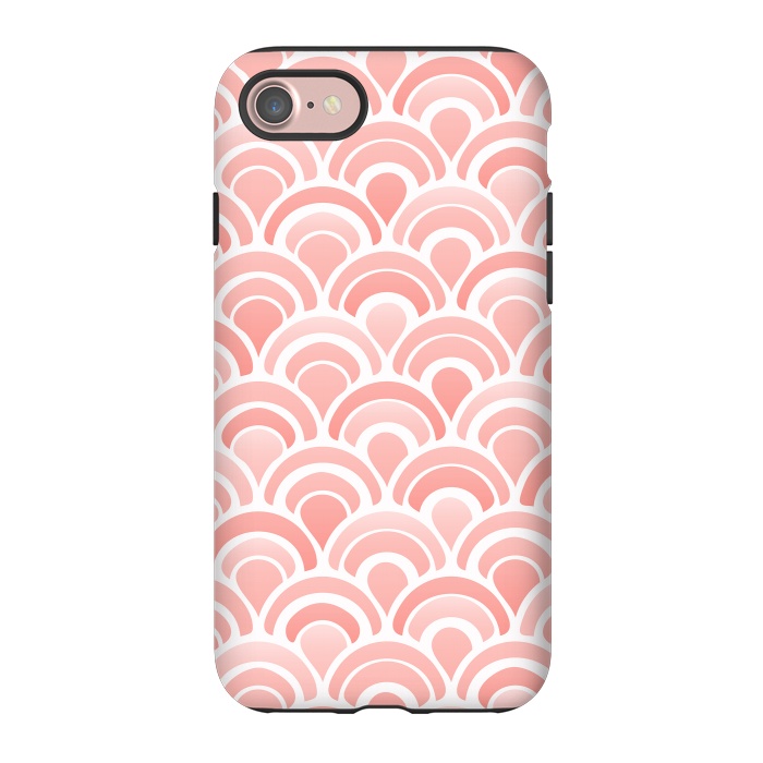 iPhone 7 StrongFit Coral Fan Pattern by Majoih