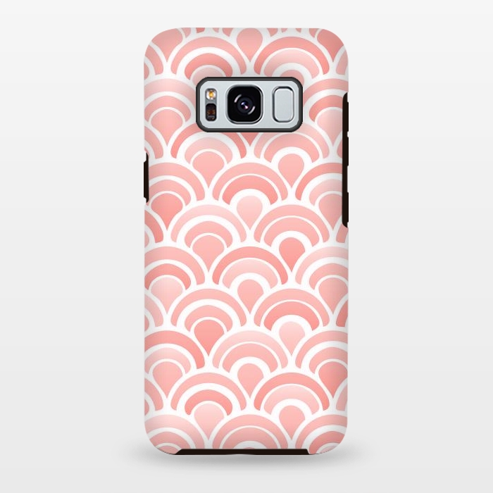 Galaxy S8 plus StrongFit Coral Fan Pattern by Majoih