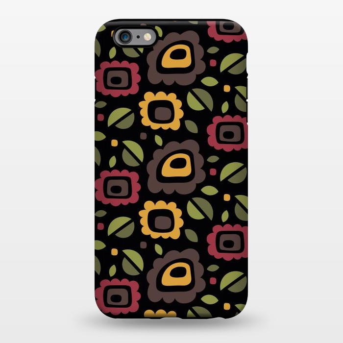 iPhone 6/6s plus StrongFit Retro Flowers Pattern by Majoih
