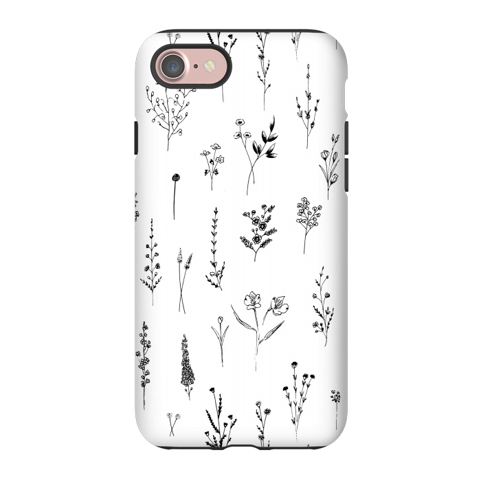 iPhone 7 StrongFit Wilflowers by Anis Illustration