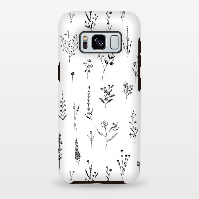 Galaxy S8 plus StrongFit Wilflowers by Anis Illustration