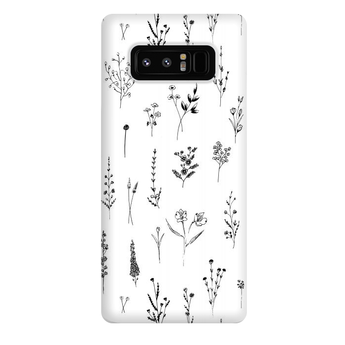 Galaxy Note 8 StrongFit Wilflowers by Anis Illustration