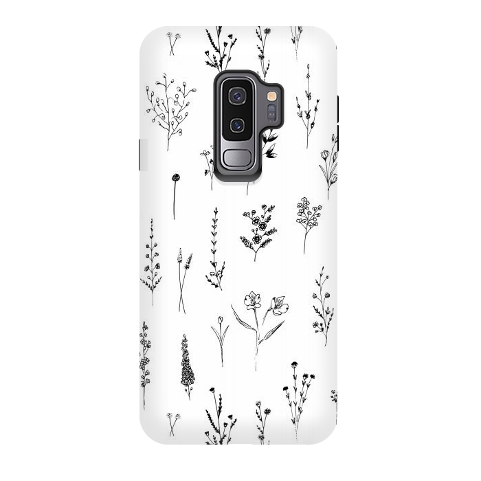 Galaxy S9 plus StrongFit Wilflowers by Anis Illustration