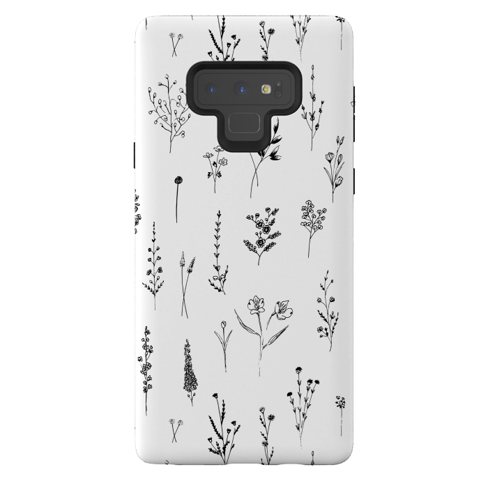 Galaxy Note 9 StrongFit Wilflowers by Anis Illustration