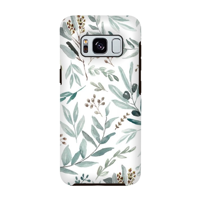 Galaxy S8 StrongFit Eucalyptus Pattern by Anis Illustration