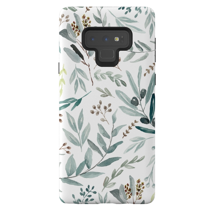 Galaxy Note 9 StrongFit Eucalyptus Pattern by Anis Illustration