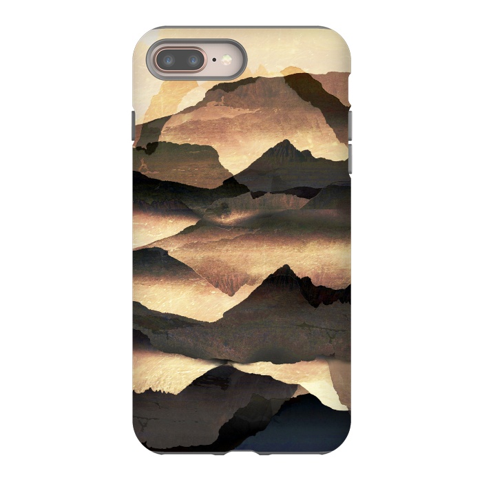 iPhone 7 plus StrongFit Golden misty mountain landscape by Oana 