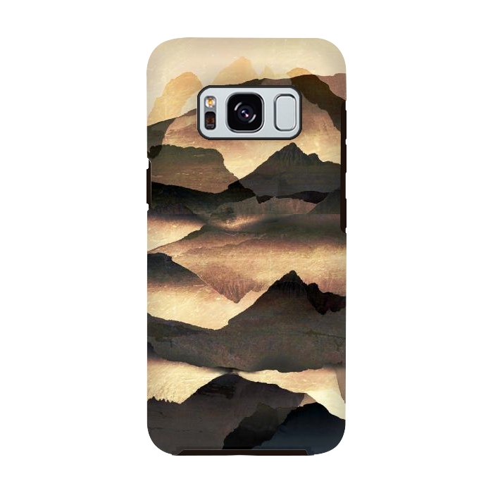 Galaxy S8 StrongFit Golden misty mountain landscape by Oana 