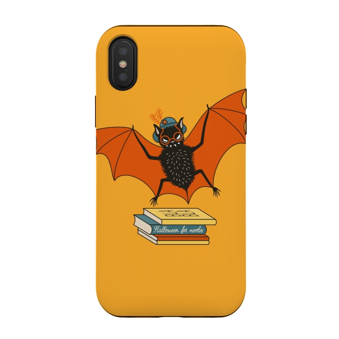 iPhone Xs / X StrongFit Bat granny in the library  by Boriana Giormova