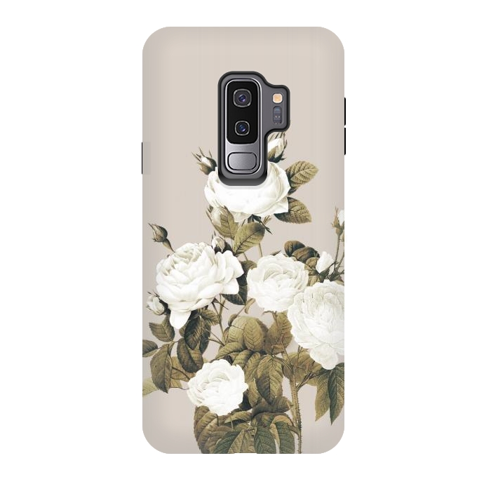 Galaxy S9 plus StrongFit Minimal Whiterose by ''CVogiatzi.