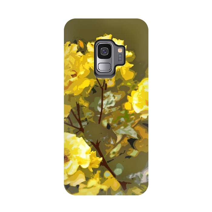 Galaxy S9 StrongFit Yellow roses by Bledi