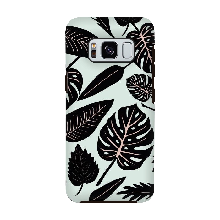 Galaxy S8 StrongFit Monstera leaves by Anis Illustration