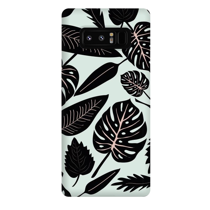 Galaxy Note 8 StrongFit Monstera leaves by Anis Illustration