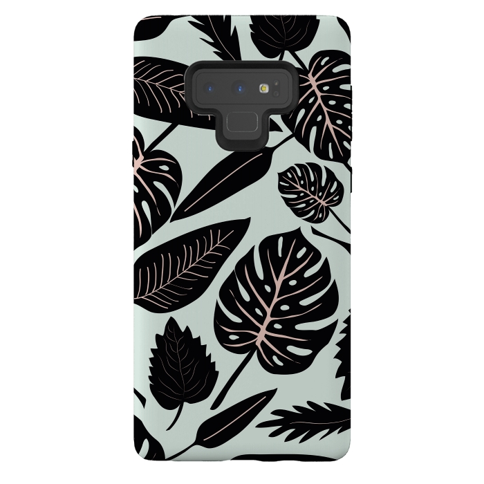 Galaxy Note 9 StrongFit Monstera leaves by Anis Illustration