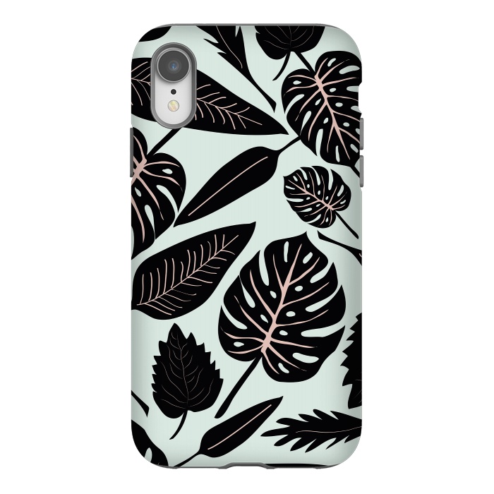 iPhone Xr StrongFit Monstera leaves by Anis Illustration