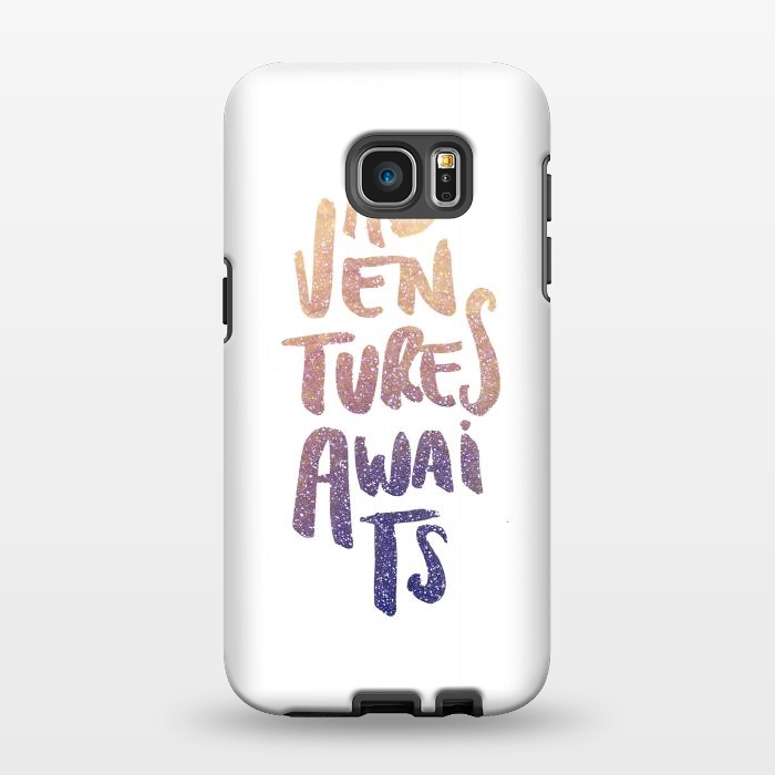 Galaxy S7 EDGE StrongFit Adventures Awaits by Anis Illustration